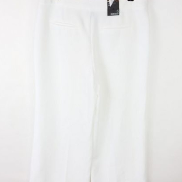 NWT! INC White Pants Wide Leg Regular Fit -23 - Picture 4 of 5